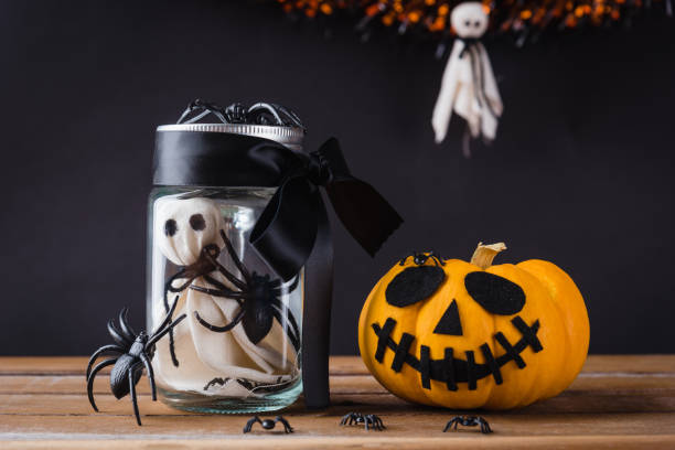 istock Funny Halloween day decoration party 1281000920