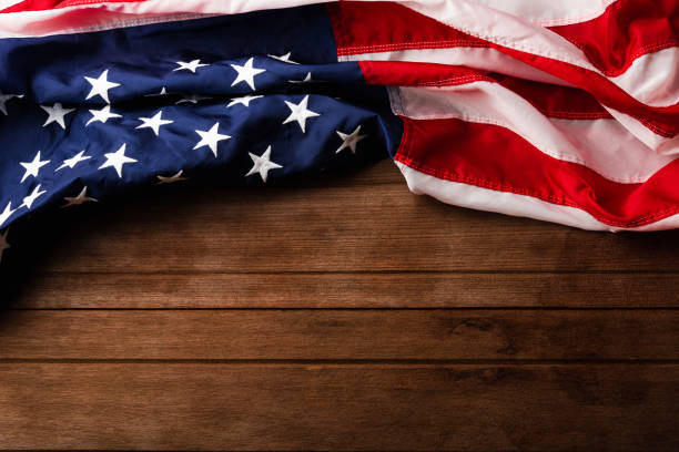istock overhead America United States flag 1281000985