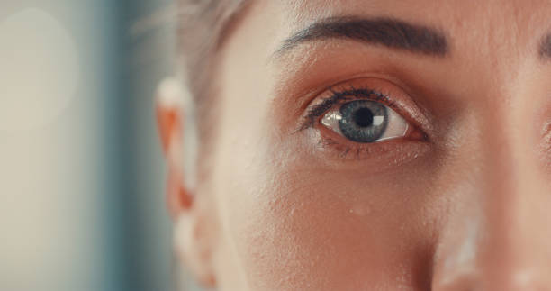 Let it out then let it go Portrait of a young woman’s eyes as she cries eyeball photos stock pictures, royalty-free photos & images