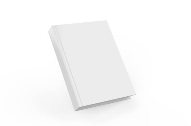 istock Hardcover canvas book mock-Up on isolated white background, ready for design presentation, 3d illustration 1281009190