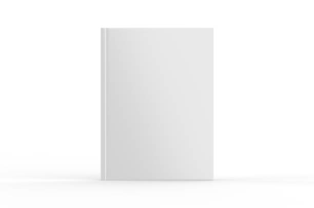 istock Hardcover canvas book mock-Up on isolated white background, ready for design presentation, 3d illustration 1281009195