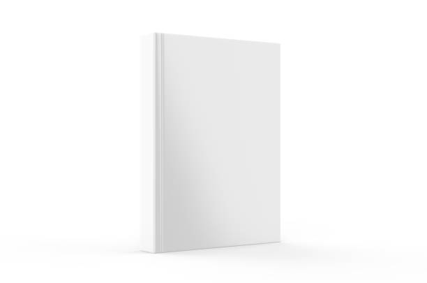 istock Hardcover canvas book mock-Up on isolated white background, ready for design presentation, 3d illustration 1281009197
