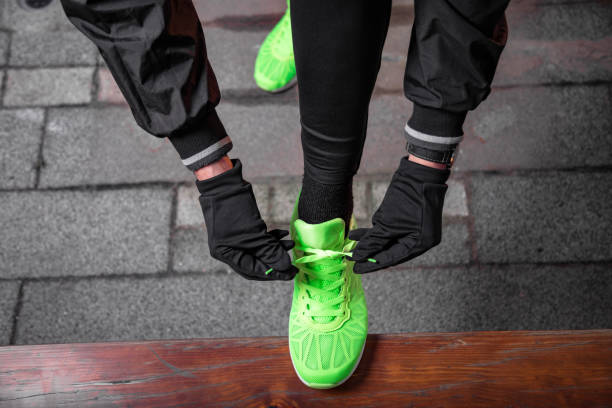 istock Sporty man doing exercise / jogging in urban environment. 1281009725