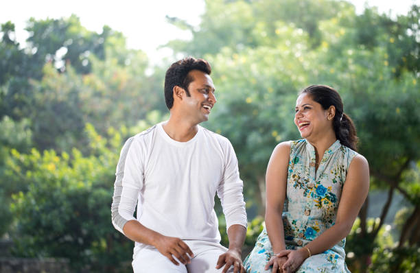 istock Couple spending leisure time at park 1281009828