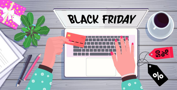 istock hands using laptop online shopping black friday sale holiday discounts e-commerce concept 1281013617