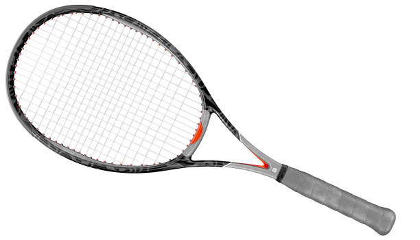 テニスラケットスポーツブラック - テニスラケット ストックフォトと画像