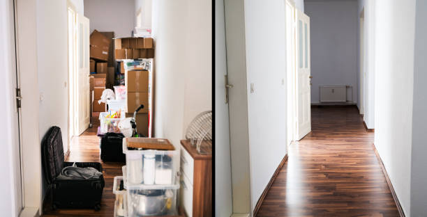 дом беспорядок и нежелательной declutter - до и после стоковые фото и изображения