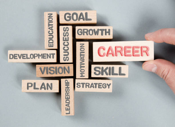 istock Wooden Blocks with Career Concept 1281017322