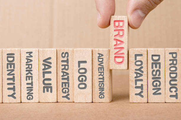 istock Wooden Blocks with Brand Concept 1281017340