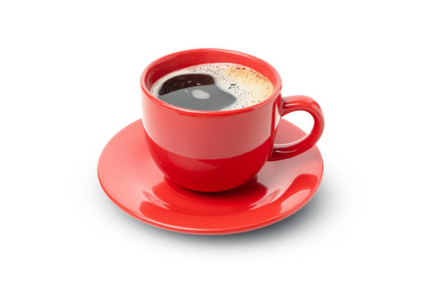 istock Cup of coffee isolated on white background 1281017514