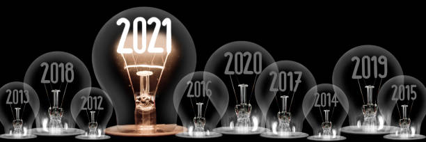 istock Light Bulbs with New Year 2021 1281017872