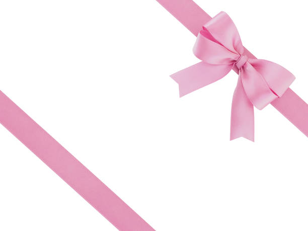 istock pastel pink ribbon with bow isolated on white background 1281018791