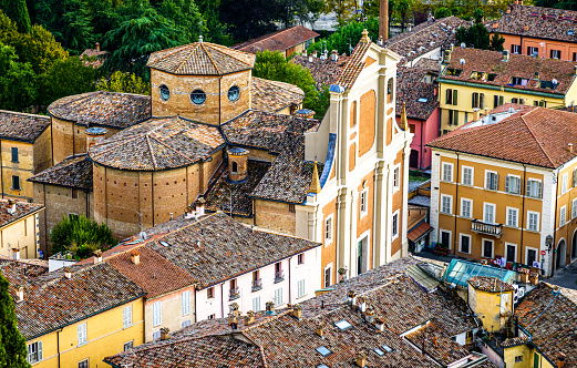 old town of Brisighella in italy - photo