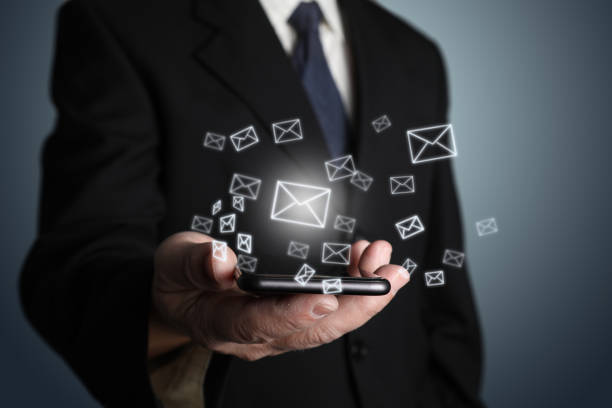 istock Email marketing online message internet business communication 1281019016