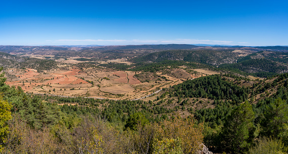 Sierra de Albarracin near Terriente and Moscardon of Teruel in Aragon Spain