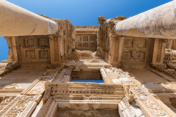 istock Celsius Library ruins in ancient city Ephesus, Turkey 1281020914
