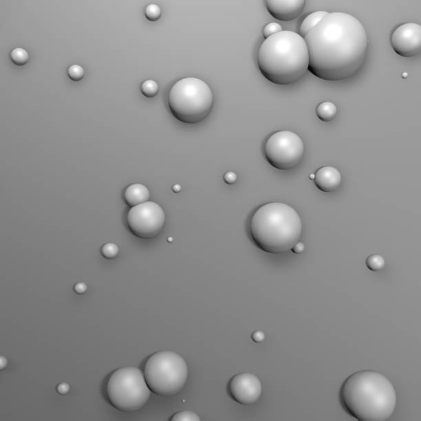 istock Colorful spheres floating, realistic illustration 1281026962