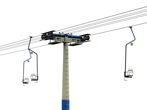 istock ski lift on a white background 1281035494