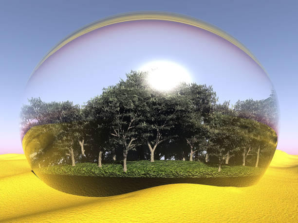 istock oasis  in a bubble in the desert 1281035553