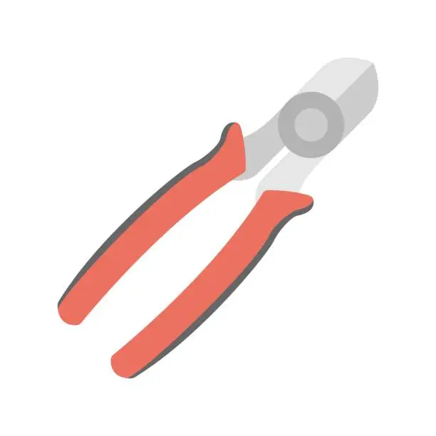 Vector illustration of Pliers icon vector illustration. Repair, fix tool symbol.