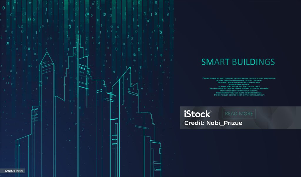 Building Smart Design Graphs Smart Building Concept Design Stock Illustration - Download Image Now ...