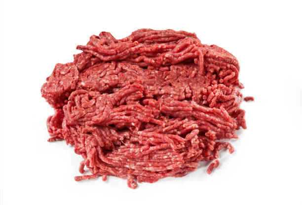 istock Minced Horse Meat Isolated 1281042186