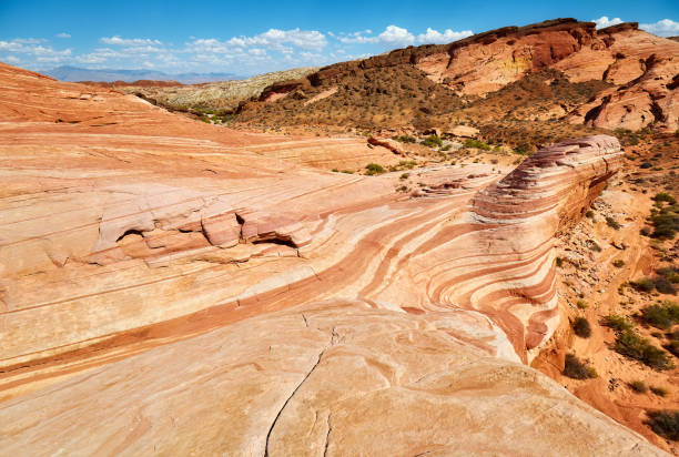 istock Sandstone waves formations in Valley of Fire State Park, Nevada, USA. 1281047098