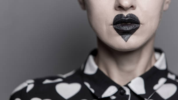 istock beautiful young woman with unusual make-up 1281047254