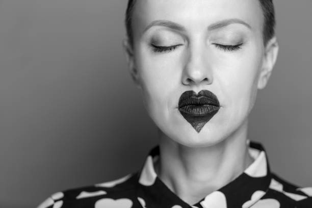 istock beautiful young woman with unusual make-up 1281047280