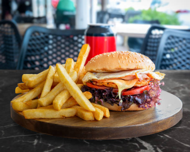istock Mouth Watering Chicken Burger 1281047666