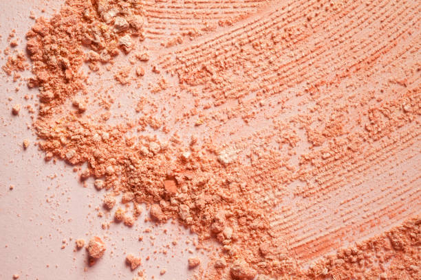 istock Smudged make-up gradient chocolate brown beige texture palette creamy matte concealer foundation CC or BB-cream powder 1281062245