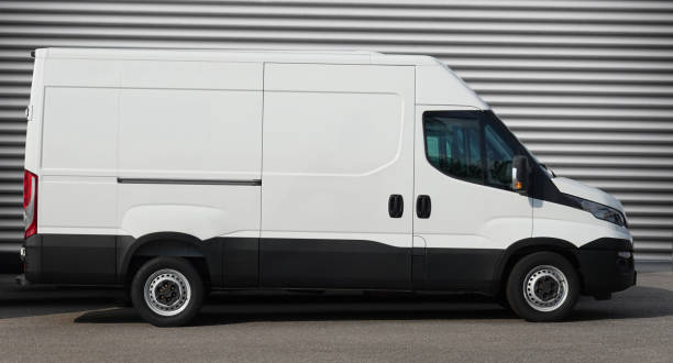 istock Delivery van are in front of the warehouse 1281064221