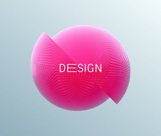 Sphere sliced to two parts and stacked with shifted elements. 3d vector illustration. Sphere sliced to two parts and stacked with shifted elements. 3d vector illustration. halved stock illustrations
