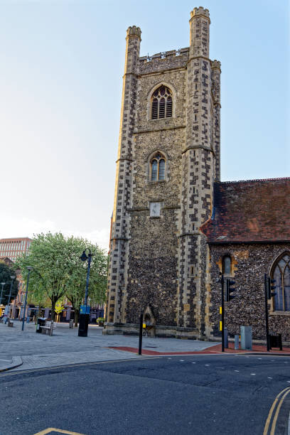 istock Town center Reading - United Kingdom 1281065117