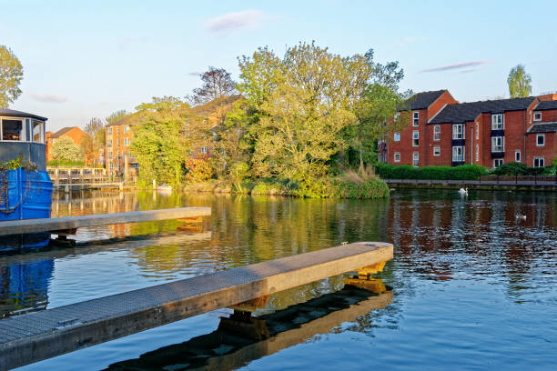 istock River Kennet and Kennet and Avon Canal at Reading - UK 1281065226