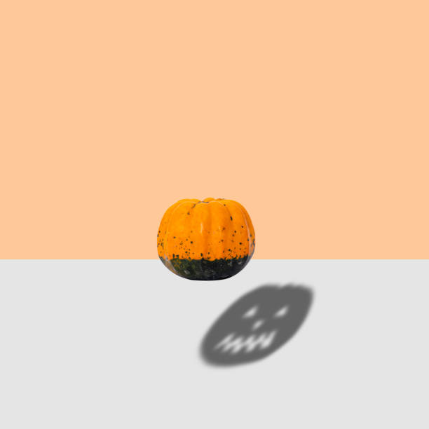 istock pumpkin with Halloween shade 1281065474