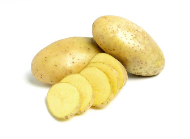 istock New potato isolated on white background. 1281066437