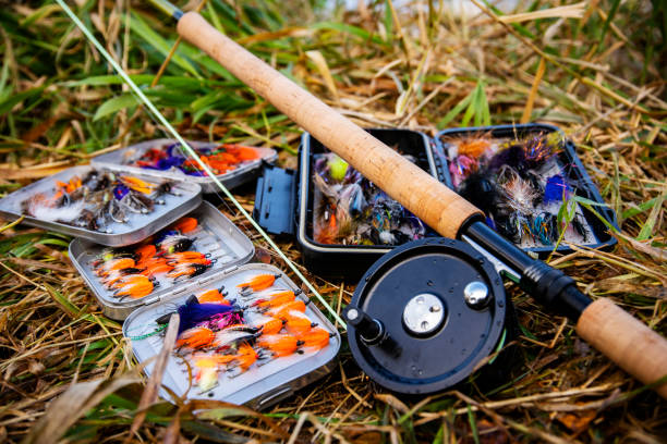 istock Spey fishing fly rod still life 1281066919
