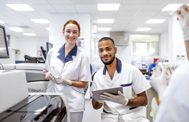istock Portrait of scientists working in the laboratory 1281075350