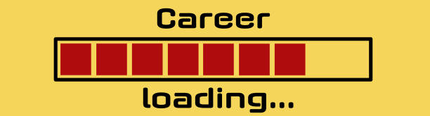 Loading bars and charging a career Loading bars and loading a career fähigkeit stock pictures, royalty-free photos & images