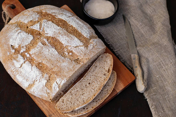 istock Homemade sourdough bread from sourdough starter 1281076170