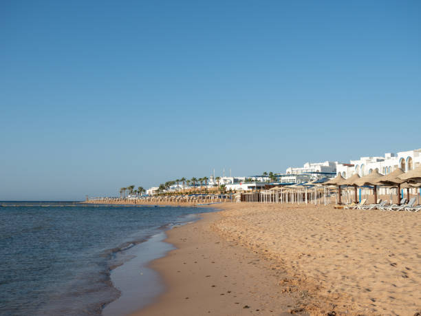 istock Beautiful empty beach. Vacation and Travel Concept 1281076571
