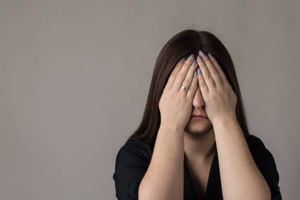 istock Headache. Woman and pain. 1281079020