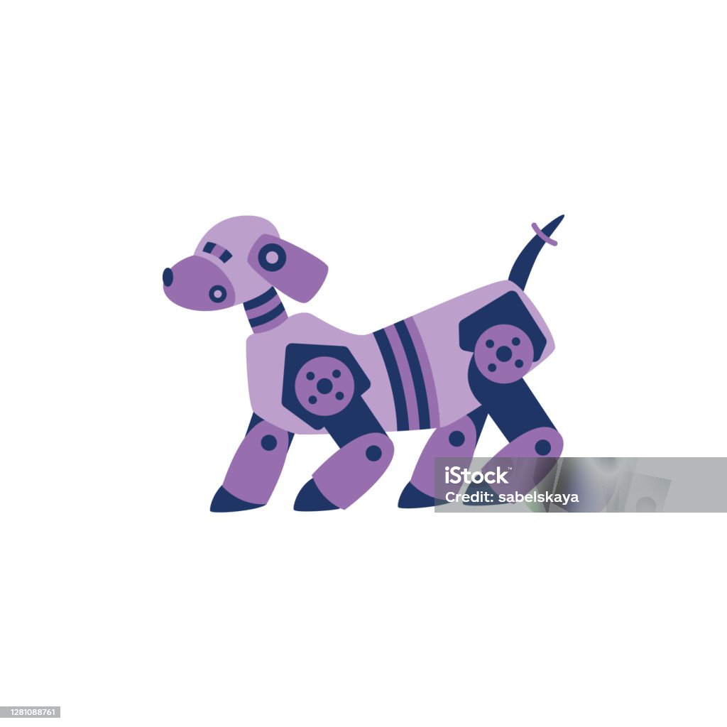 Funny Robot Dog A Flat Vector Isolated Illustration Stock Illustration -  Download Image Now - iStock