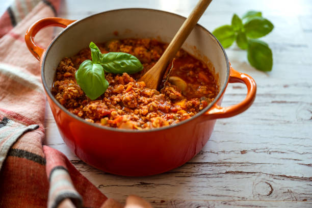 Diverse Keto Dishes : Bolognese sauce Diverse Keto Dishes, bolognese sauce, Quebec, Canada bolognese sauce photos stock pictures, royalty-free photos & images