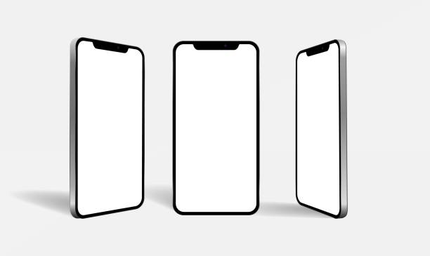 istock New realistic mobile phone collection perspective mockups with blank screen isolated on white background. 1281098731