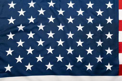 Part of the USA flag isolated on white background, can be use for Memorial Day, Labour Day, 4th of July etc