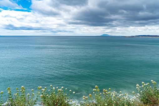 blue sky and blue sea