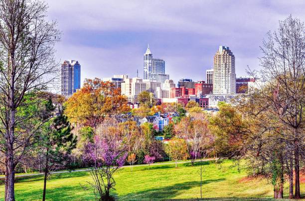 istock Raleigh North Carolina Lavender Skyline 1281119549