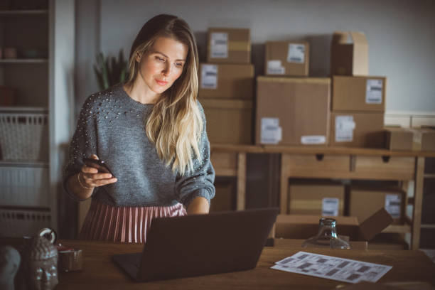 istock Organizing business at home 1281122041